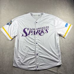 Los Angeles Sparks x Dodgers Night 2026 Baseball Jersey SGA Size XL White #11A