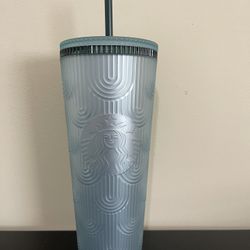 Starbucks Soft Touch Green Scales 9 inch Tumbler 