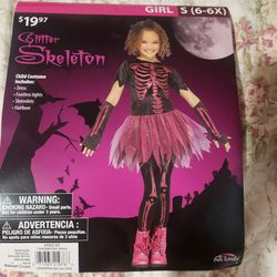 💀✨ **Glitter Skeleton Halloween Costume** ✨💀