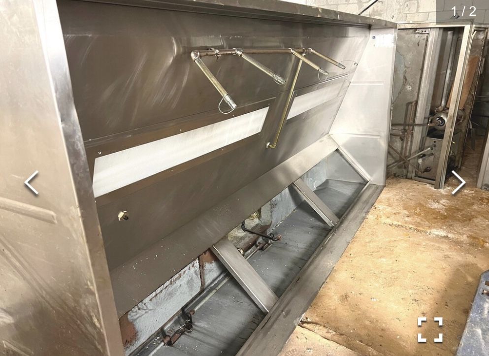 13 Ft S/S Greenheck Hood System with Fire Suppression System (3) Tanks, All Filters Included, Professionally Dismounted