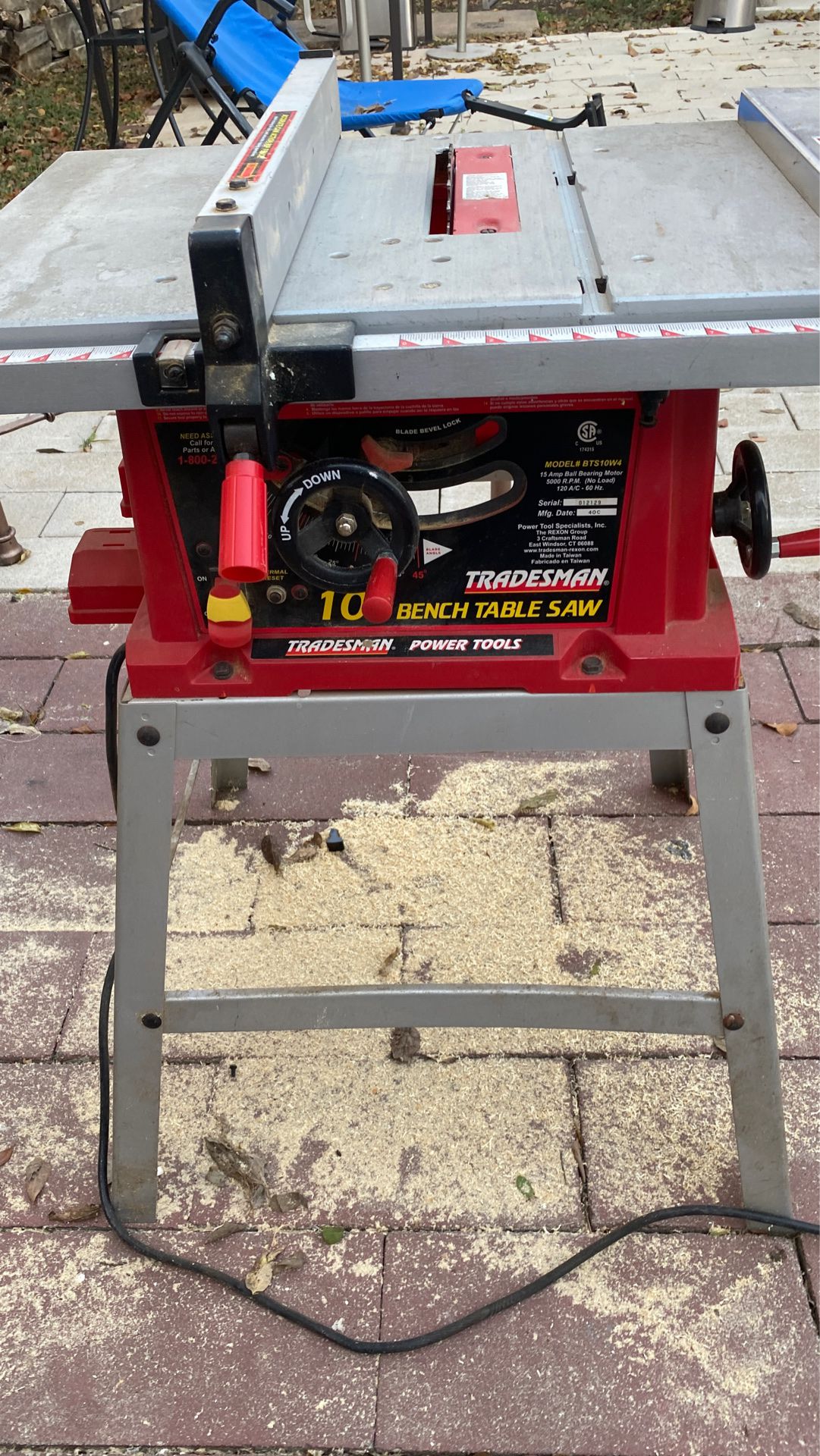 10” bench table saw