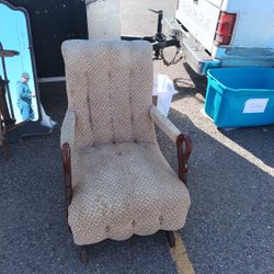 Vintage. Rocking Chair And Sofa