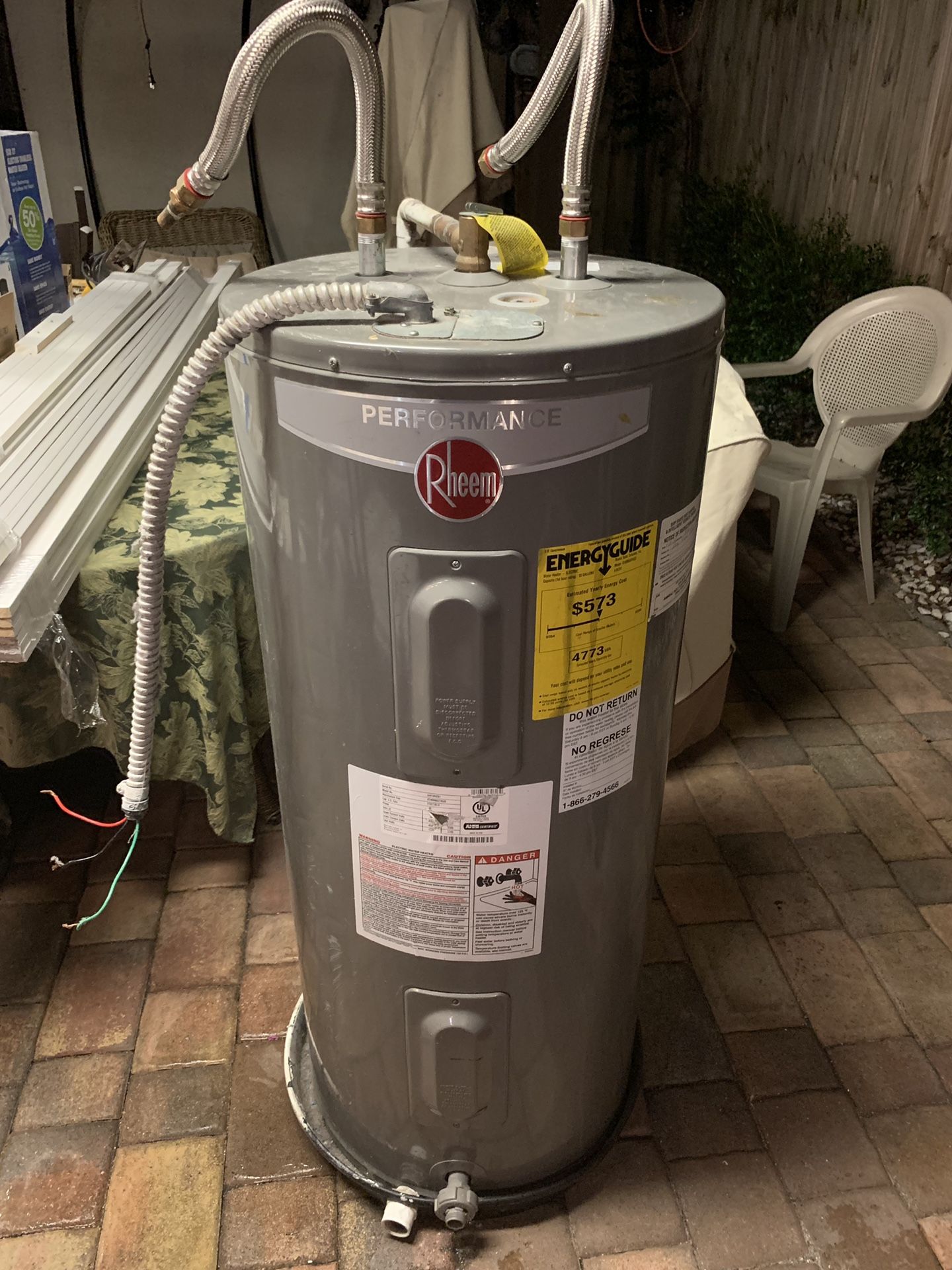40 gallons electric water heater