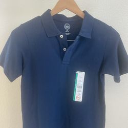 Boys Lg Polo Uniform Short Sleeve Shirt 