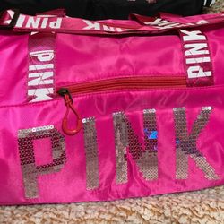 New PINK Bling Duffel Bag