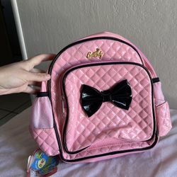 New Kids Pink Backpack (13”wide By 11” Tall)