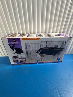 Rabbit cage with playpen