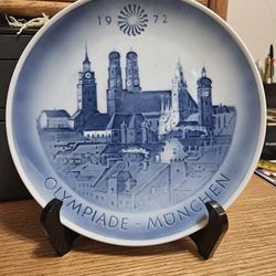Munich Olympics 1972 Collector's Plate Vintage