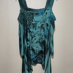 GORGEOUS COLD SHOULDER TUNIC SZ 1XL by PRETTY WOMAN