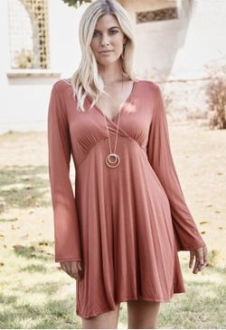 Vneck Wrap Dress
