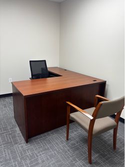 Many L desks available
