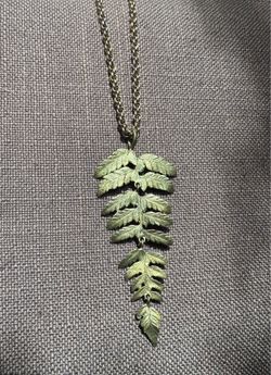 Metal Fern Necklace