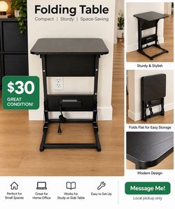 Folding Table – $30