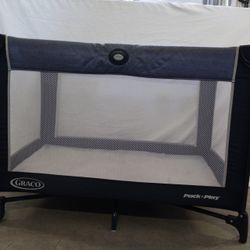 Graco Pack n Play Portable Playard Foldable Baby Crib with Mattress and Carry Case