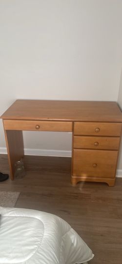 Wooden Desk with Drawers