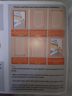 Folding door screen