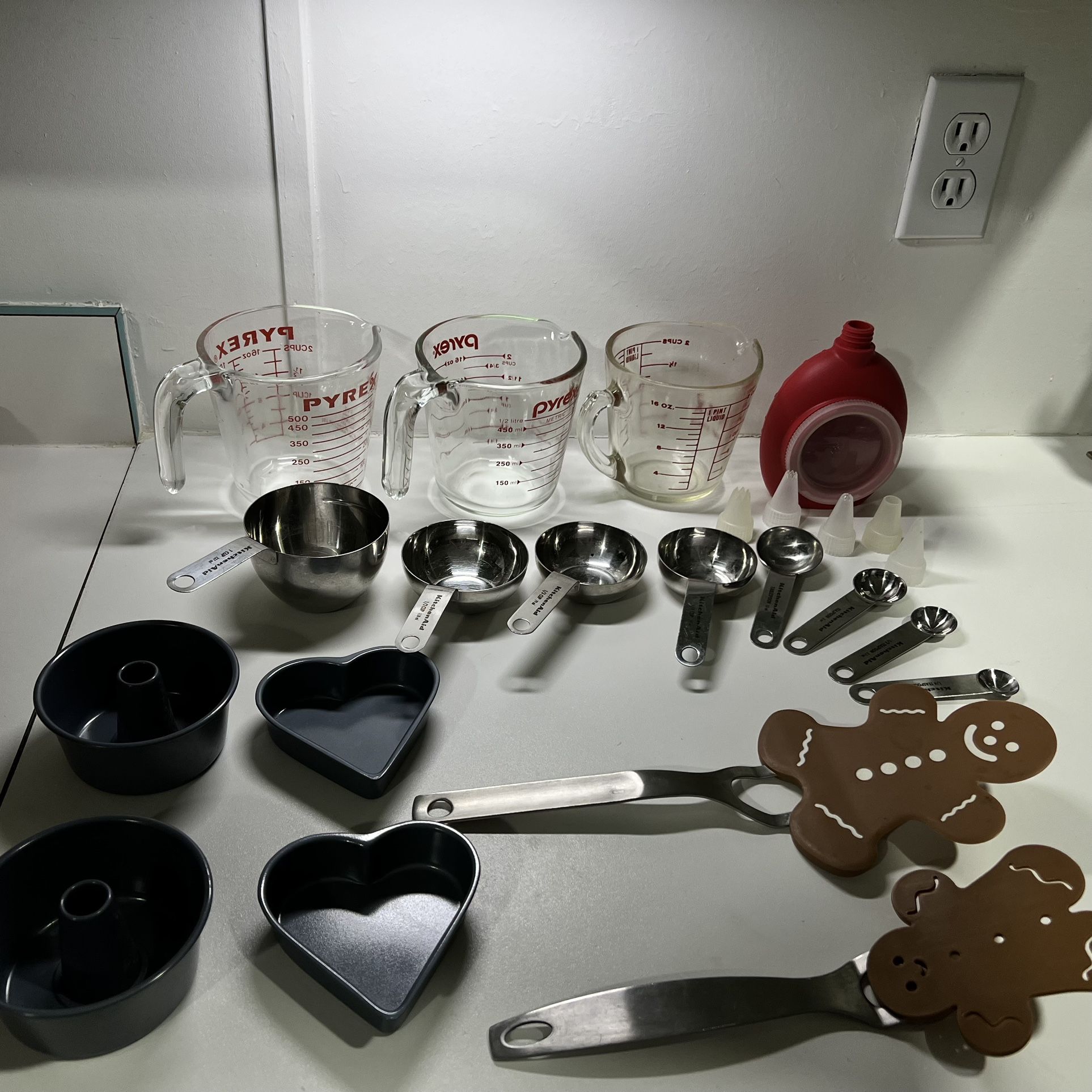 Kitchen Measuring pyrex vintage Measuring Cups & Spoons measuring