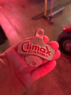 Antique climax original wall bottle opener