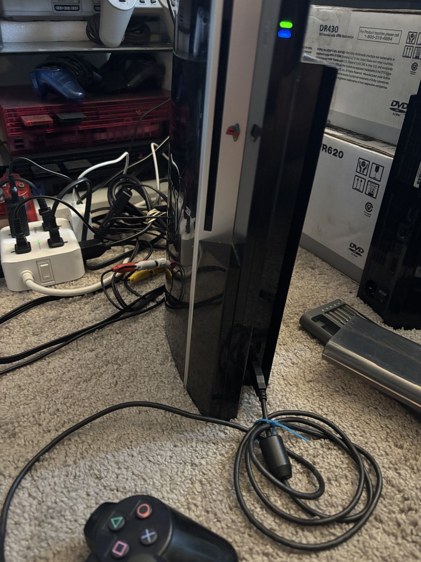 PS3 Fat Model With Controller And Games