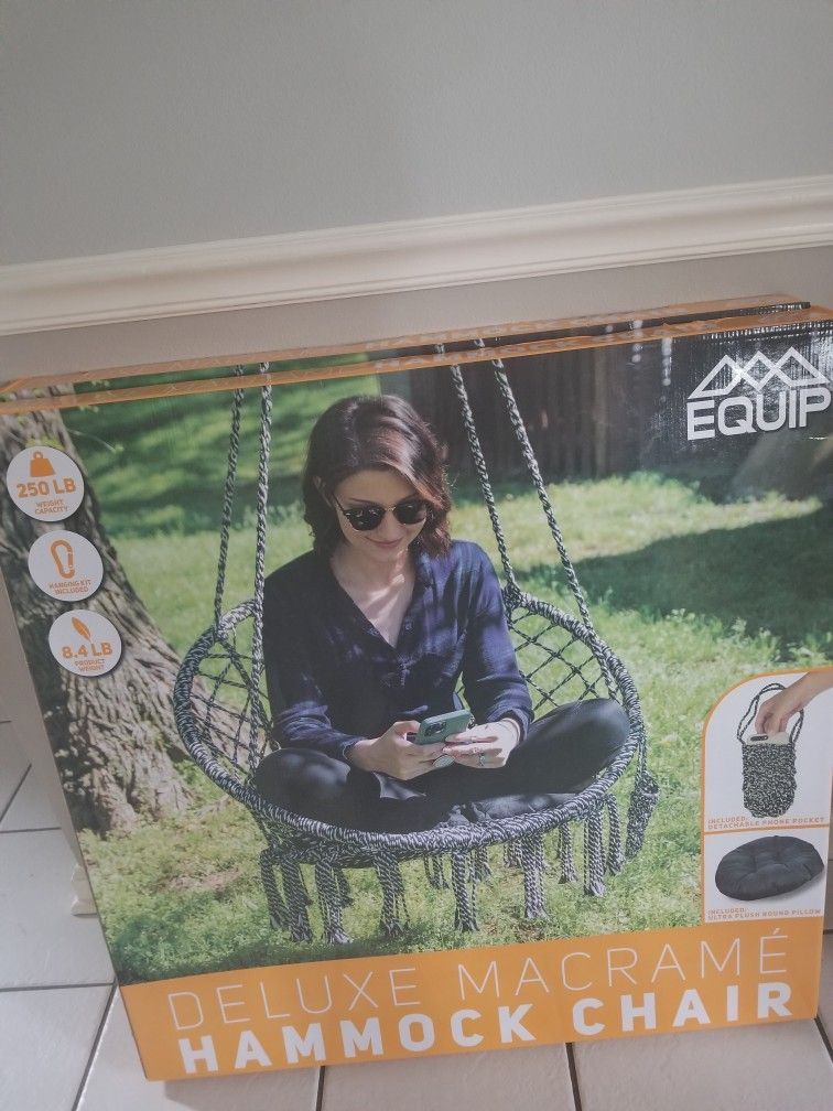 Deluxe Macrame Chair New In Box