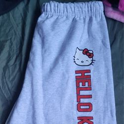 Lighy Grey Hello Kitty Sweat Pants/ Joggers