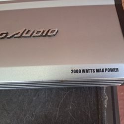 AMPLIFICADOR AMPLIFIER 2000.1 WATTS MONO BLOCK GOOD CONDICIÓN ABLO ESPAÑOL 
