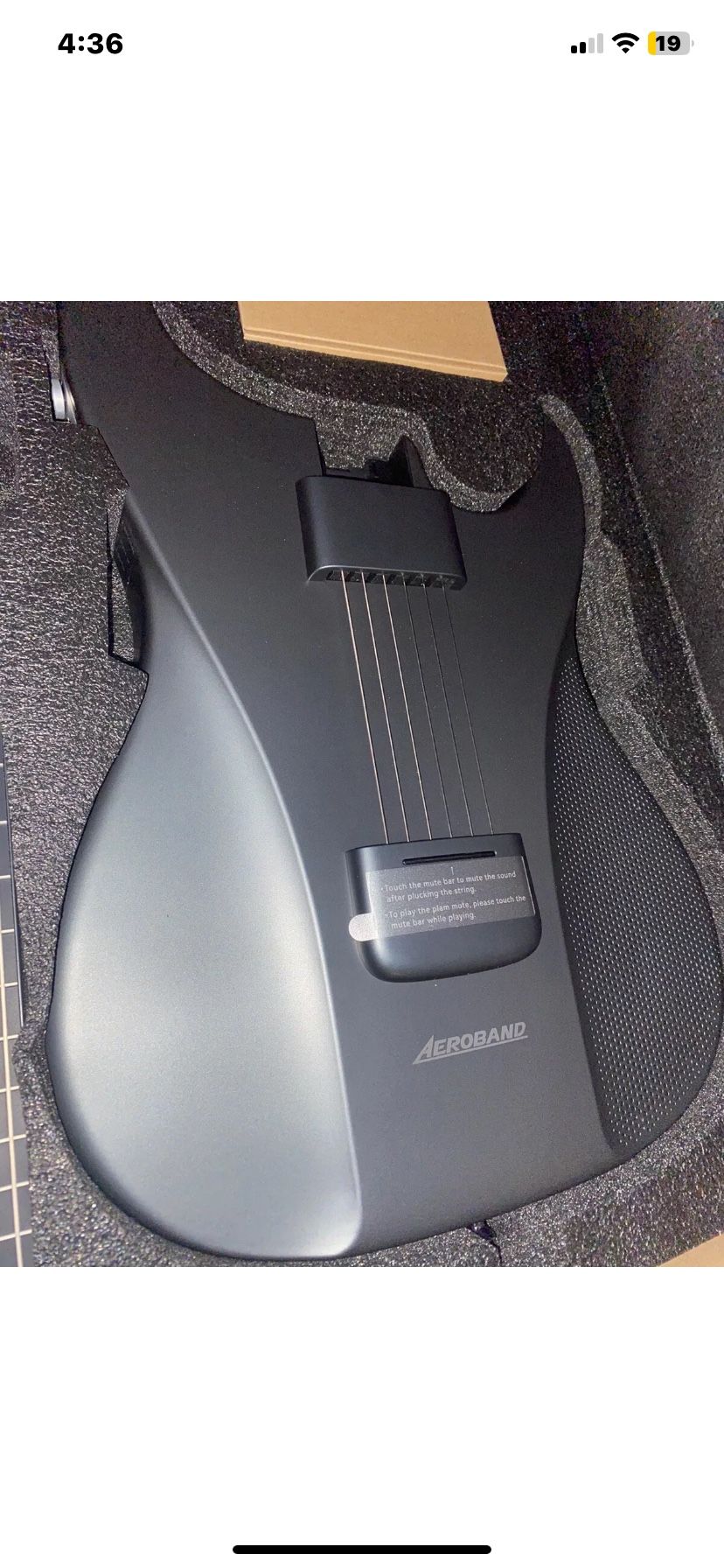 AeroBand Acoustic Electric Travel Silent Smart Guitar - Detachable