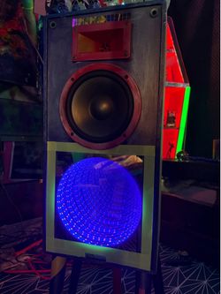 Klipsch speaker art. Funky functional.