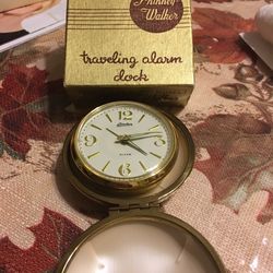 Vintage Phinney Walker Traveling Alarm Clock