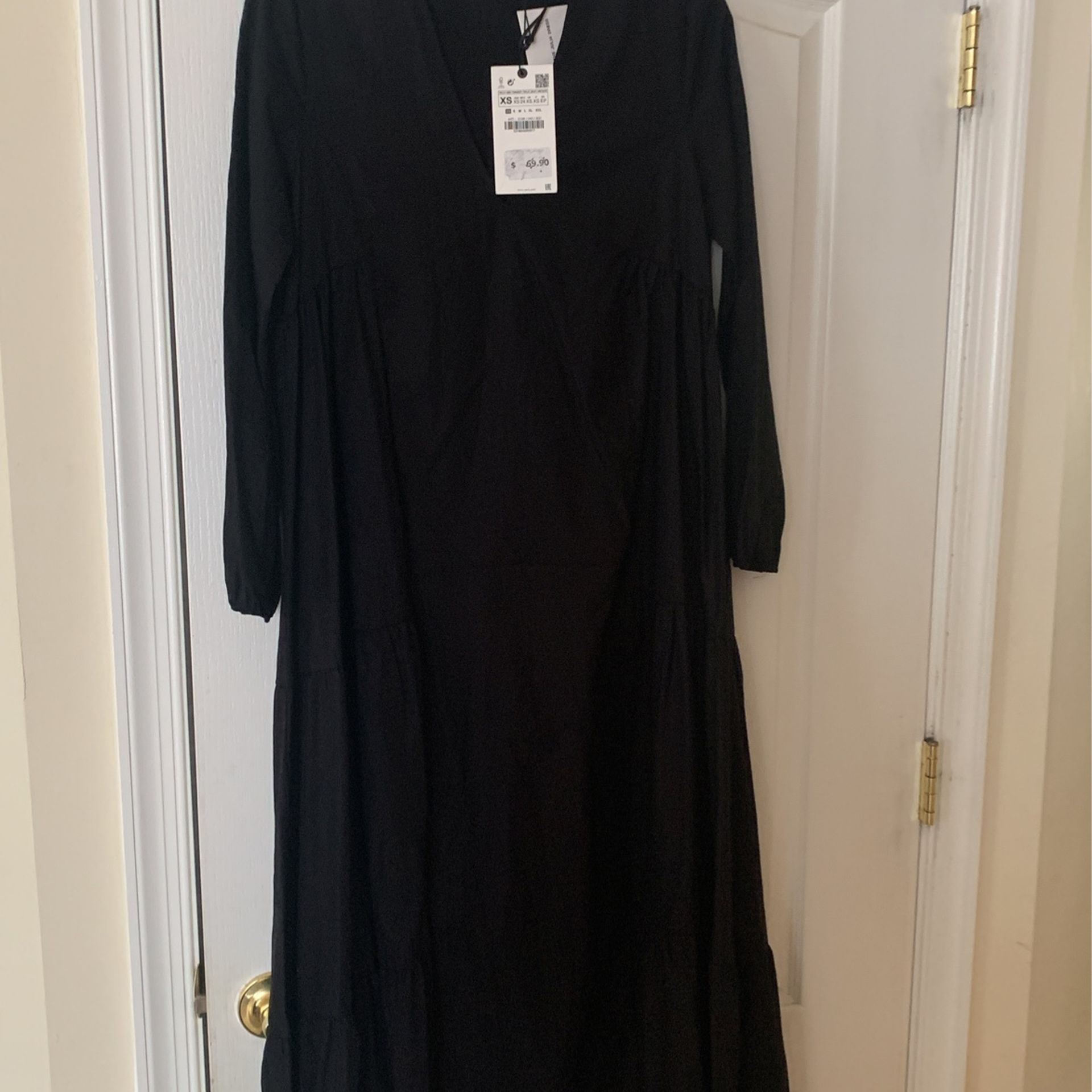 Zara Long Black Dress