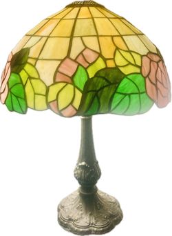 Tiffany-Style Stained Glass Table Lamp Set of 2