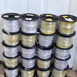 Wire 14  Awg  500 Fts ,,50 Dls For Roll,,whitte And Yellow 