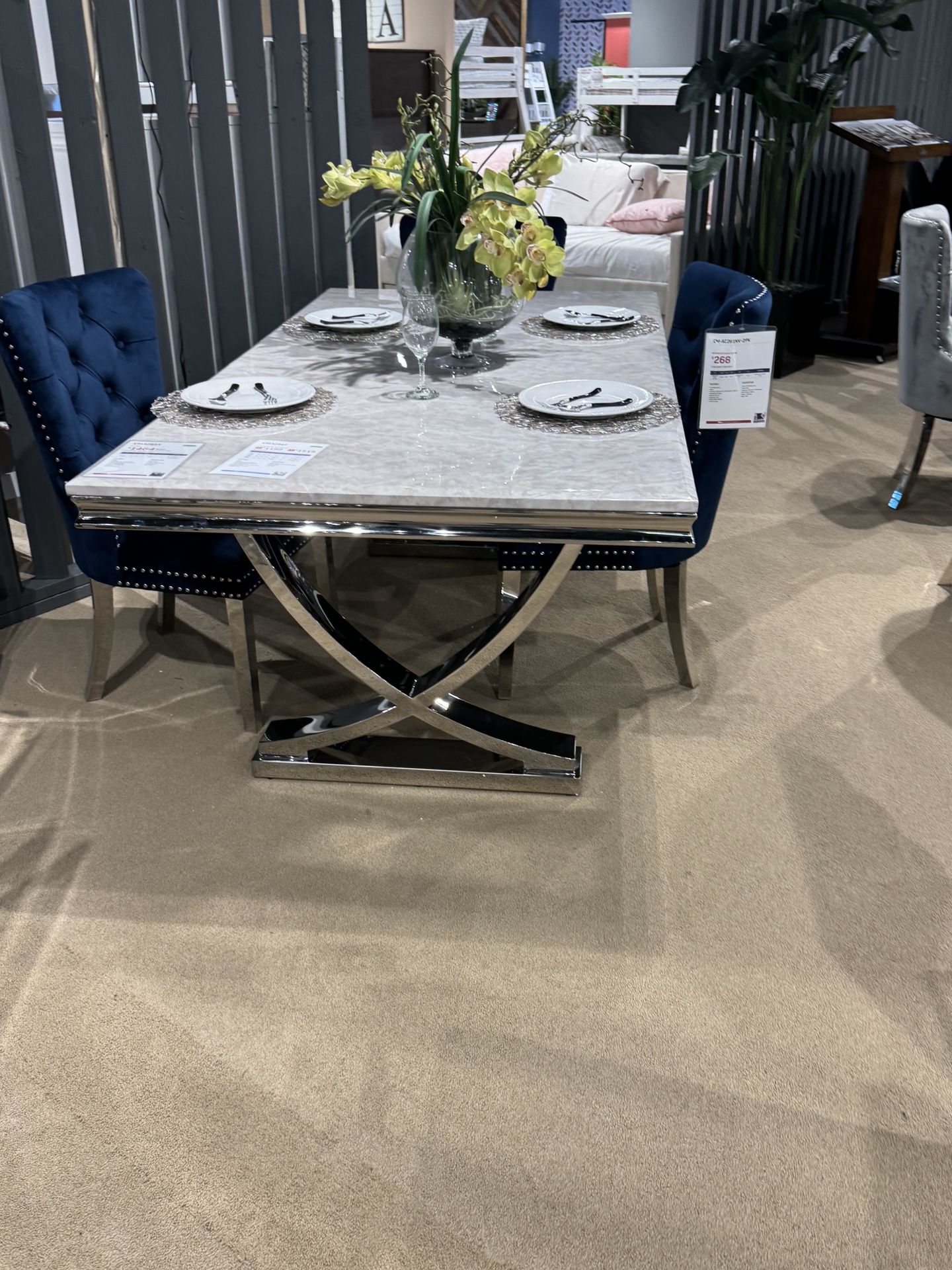 Marble Dining Table Set