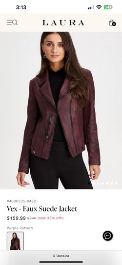 Vex Faux Suede Purple Jacket Cheap ‼️
