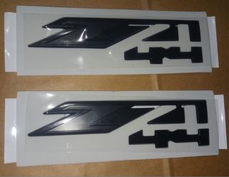 2pc All blk Z71 emblems (measurement in pic)