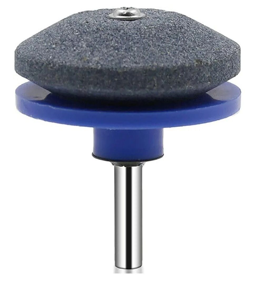 2 pcs Lawn Mower Blade Sharpener, Universal Lawn Tool, Lawnmower Sharpener for Power Drill Hand Drill and Lawn Mower Blade Balancer, Drill Bit Sharpen