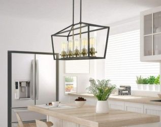 Emliviar Modern 5 Light Kitchen Island Pendant New