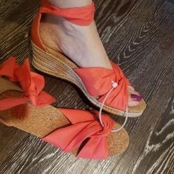 New With Tag_UGG® Women's Traci Espadrille Wedge Sandals