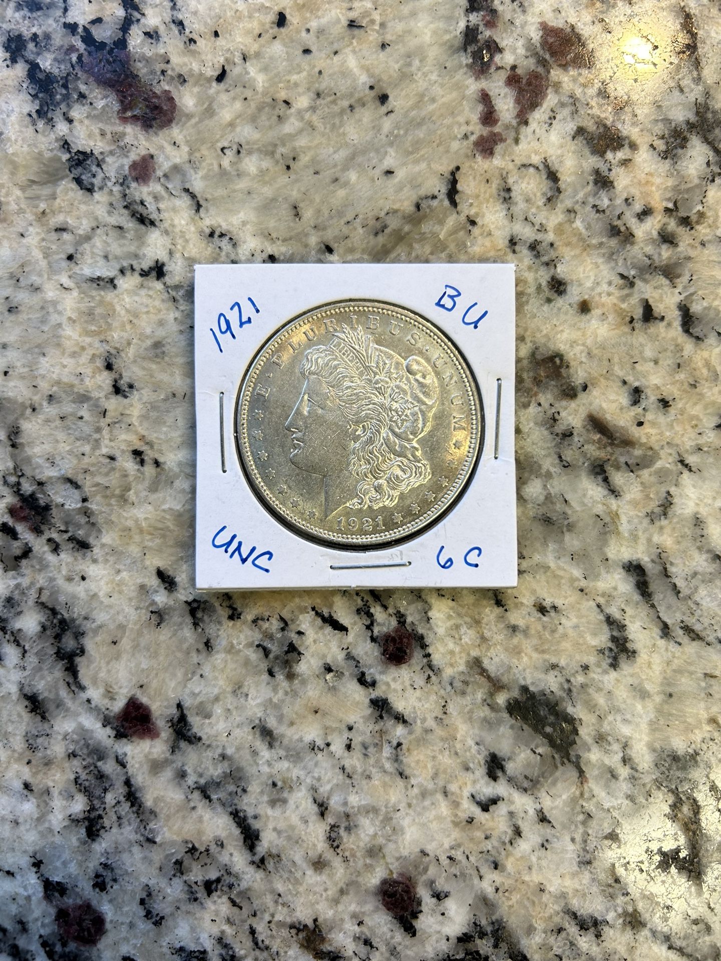 1921 MORGAN SILVER DOLLAR (cf)