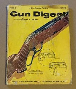 Vintage 1963 Gun Digest 17th Annual Edition softcover book reference guide