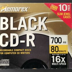 22 Blank CDs and DVDs - New - Memorex and Verbatim - 50 Cents each