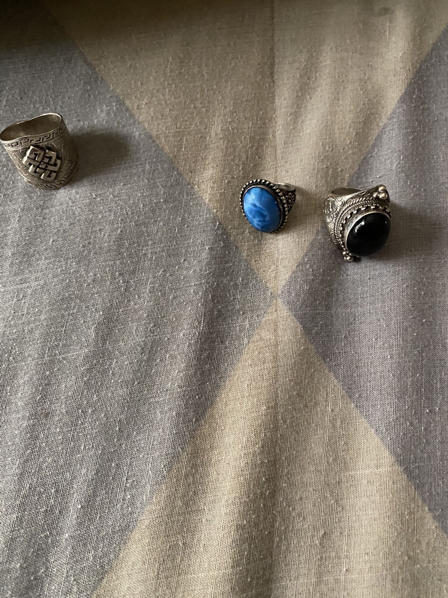 Silver rings size 7