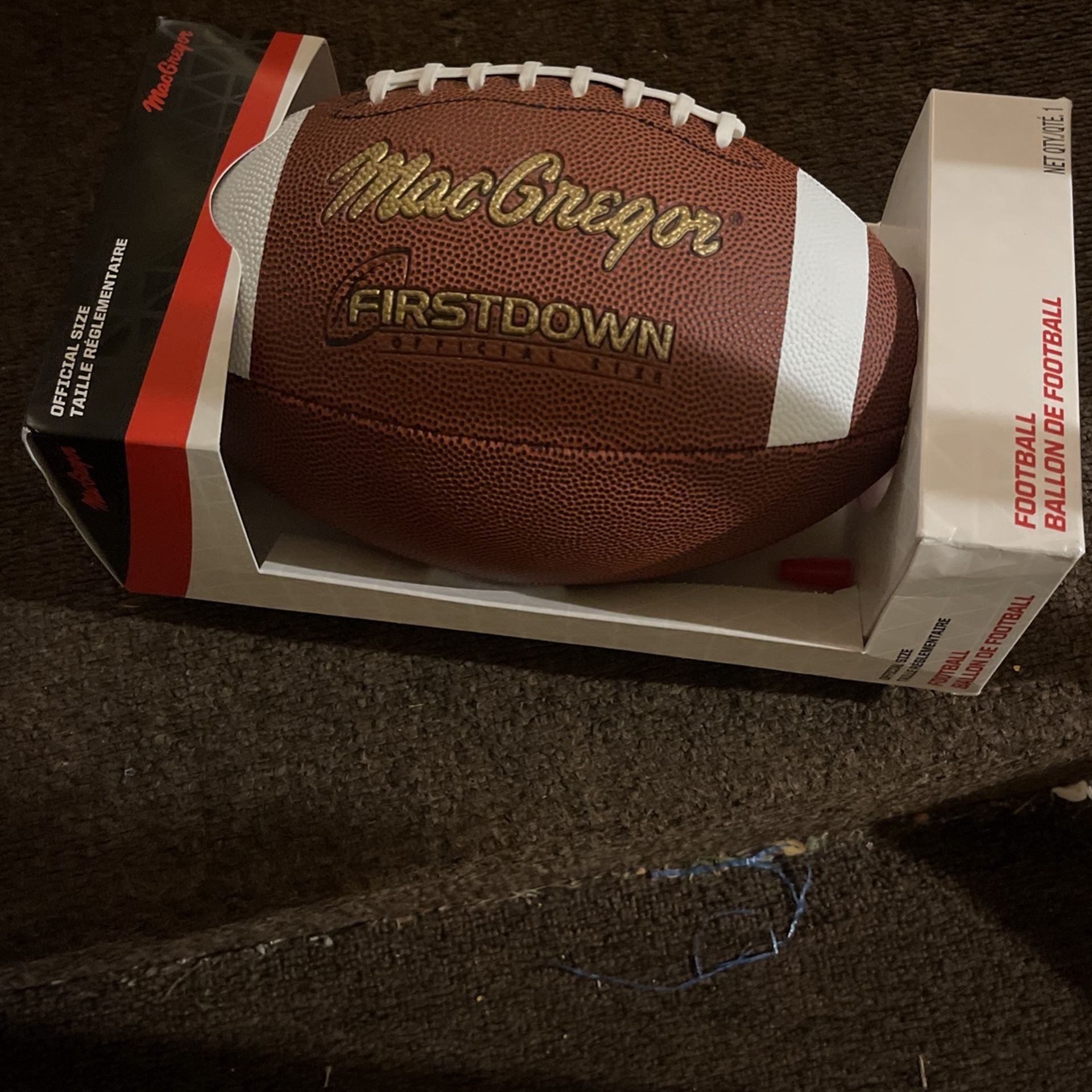 Official size Football with Field Goal tee