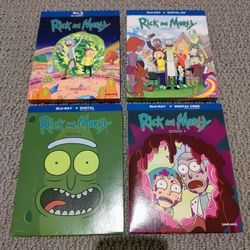 Rick And Morty Seasons 1 - 4 Blu-rays