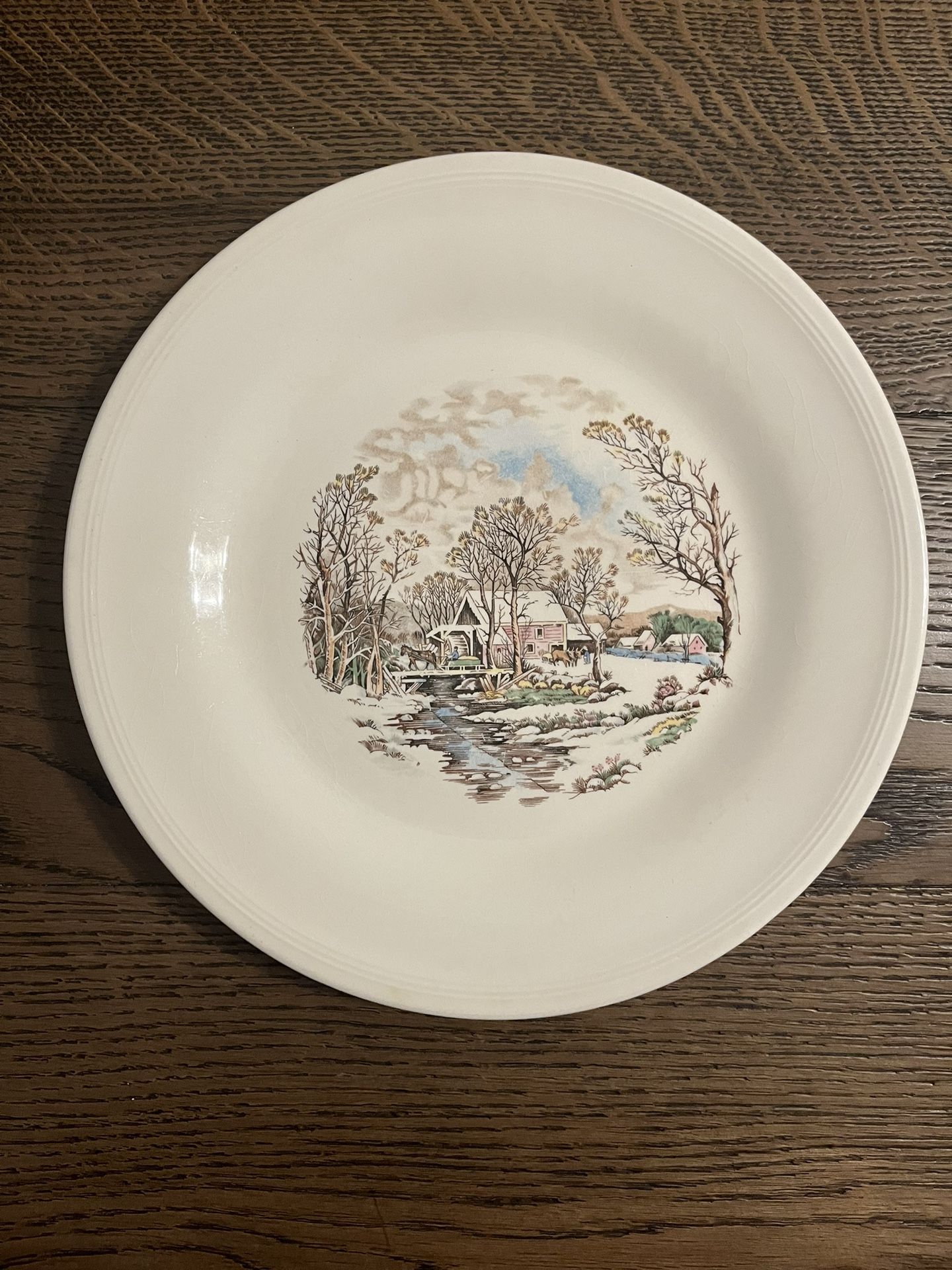 Edwin Knowles Winter Plate