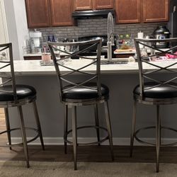 Set Of 3 Counter Stools 