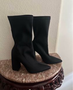 Fashion Nova Pointed Toe Sock Boots