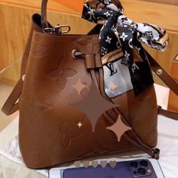 Brown Bucket Bag