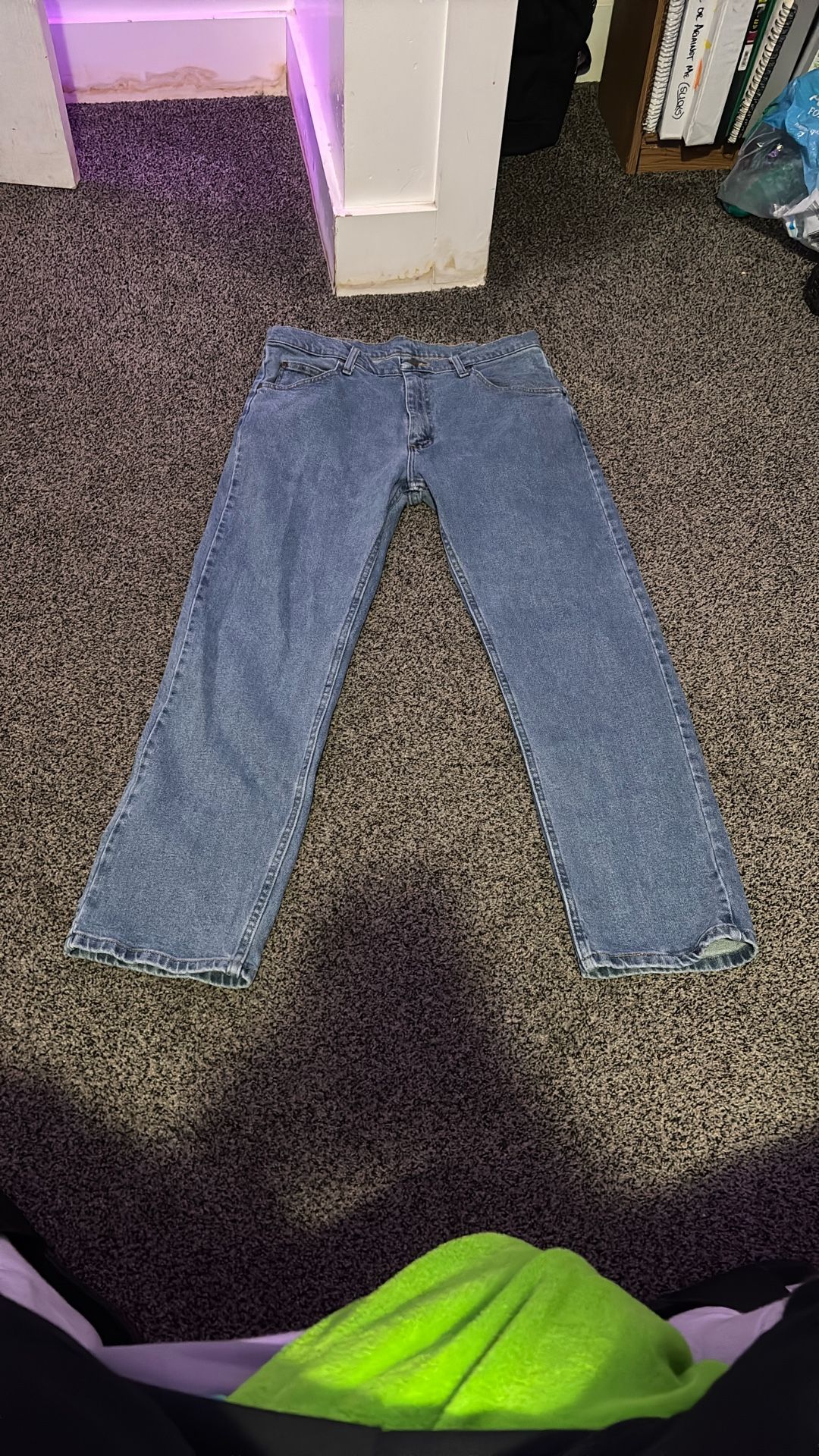 Wrangler Faded Blue/Light Blue Jeans 34Wx30L