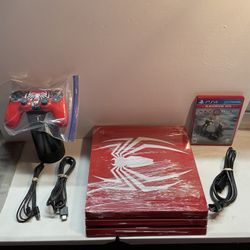 Playstation 4 Pro 1Tb Limited Edition Spiderman Set
